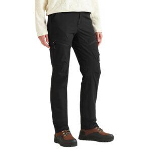 Eddie Bauer Womens Tall 8  Polar Fleece-Lined Pants In Black